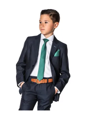 Americana Vestir Niño Azul Oscuro Spagnolo