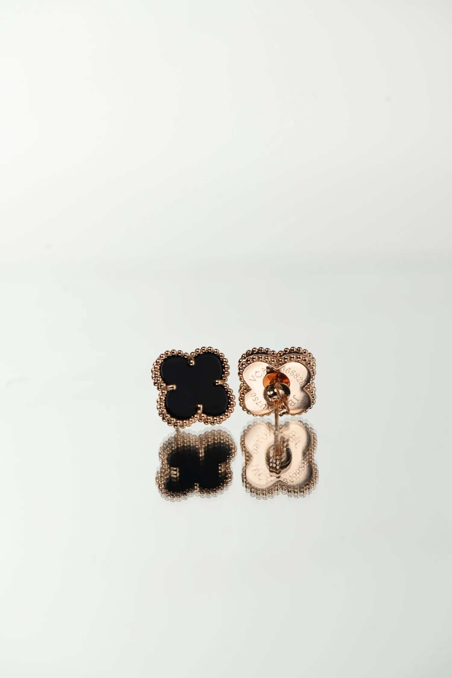 Aretes negro rose gold new collection