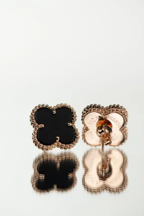 Aretes negro rose gold new collection