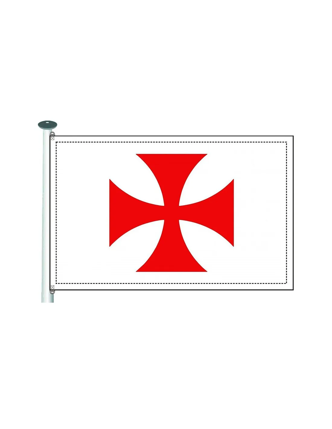 Bandera templaria Cruz Paté