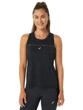 Blusa Asics Race Tank Negro Para Mujer