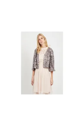 BOLERO LENTEJUELAS MUJER GRIS