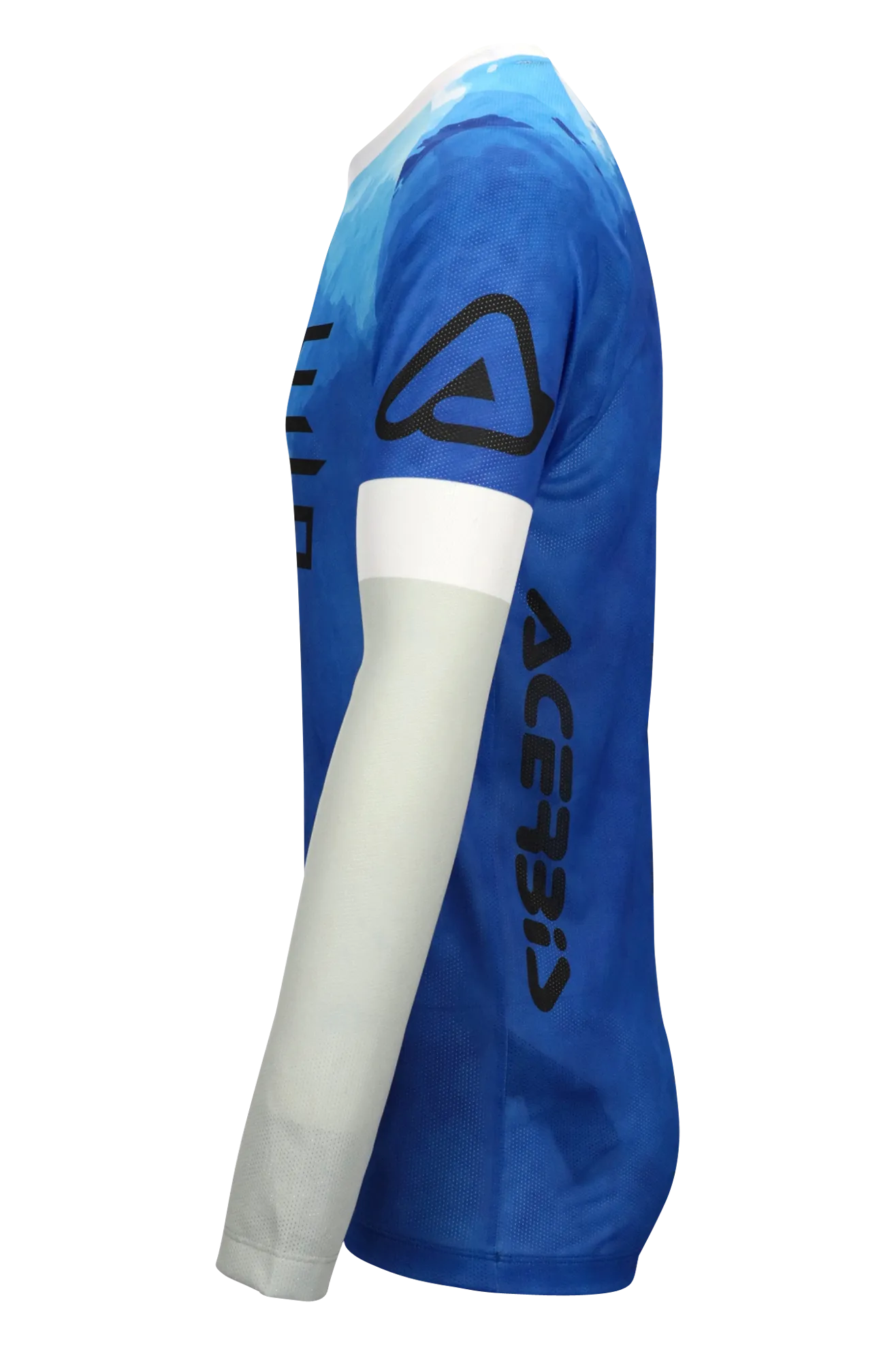 Camiseta de Cross Acerbis J Windy Vent Watermark Azul-Blanco