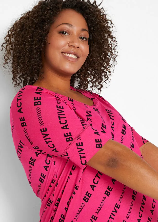 Camiseta deportiva Negro-blanco