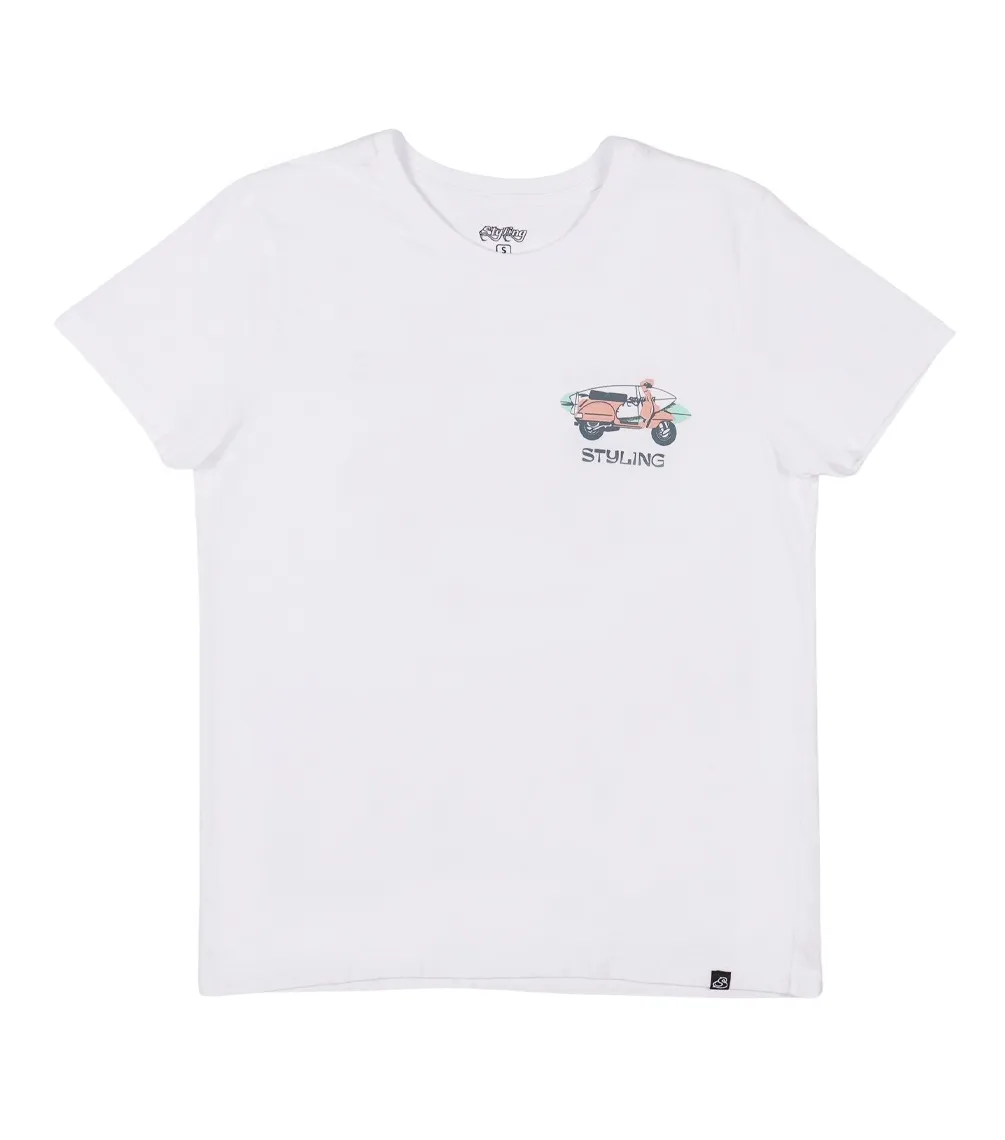 Camiseta STYLING Vespa-Blanco