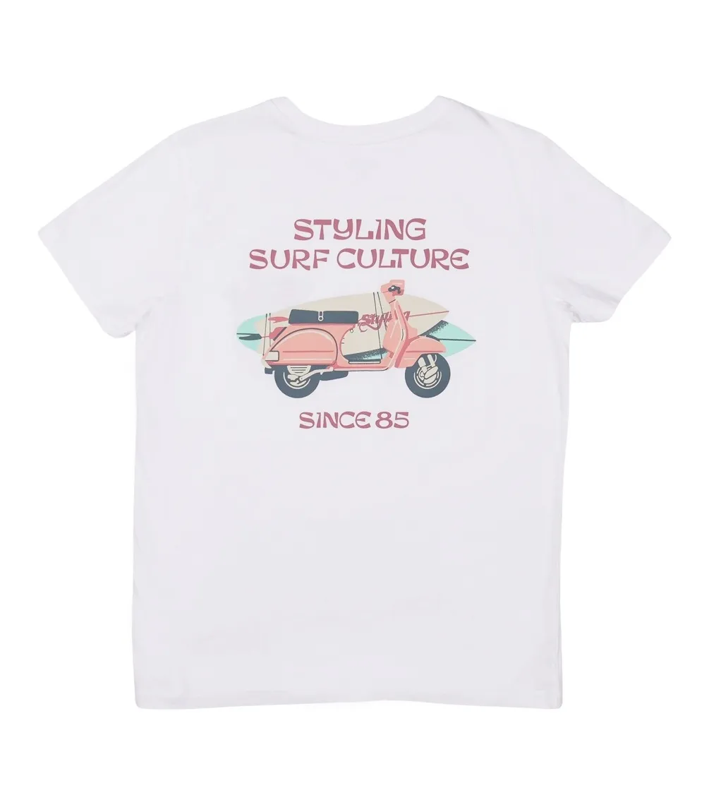 Camiseta STYLING Vespa-Blanco