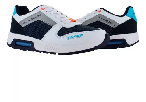 Clasben Tenis Casual Correr Confort Marino Blanco Niño 83726