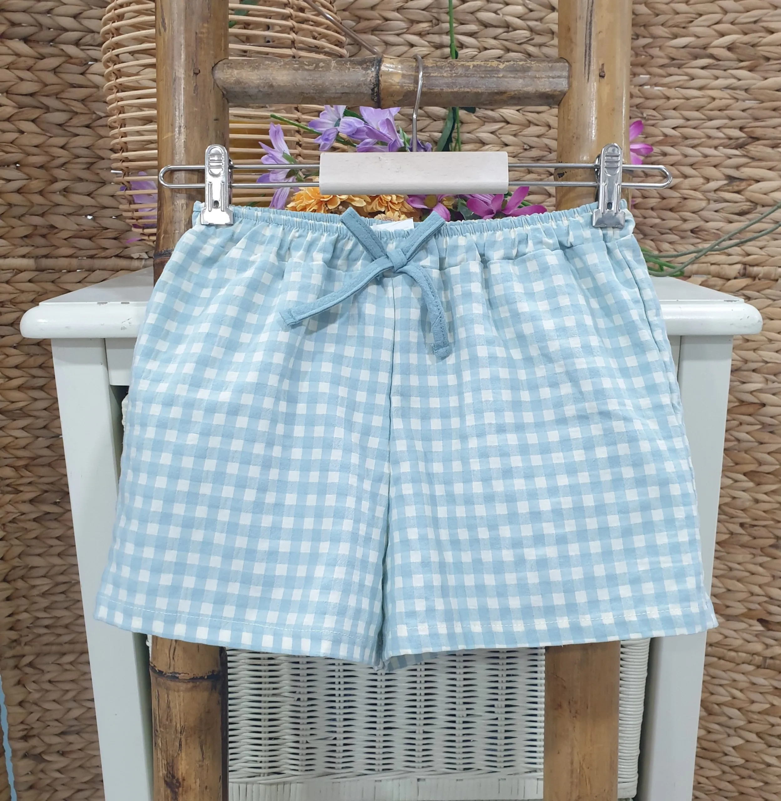 Conjunto niña short vichy colección Asia R240543