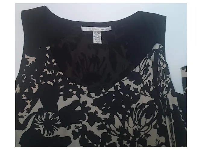 Diane Von Furstenberg Vestidos Negro Multicolor Beige 