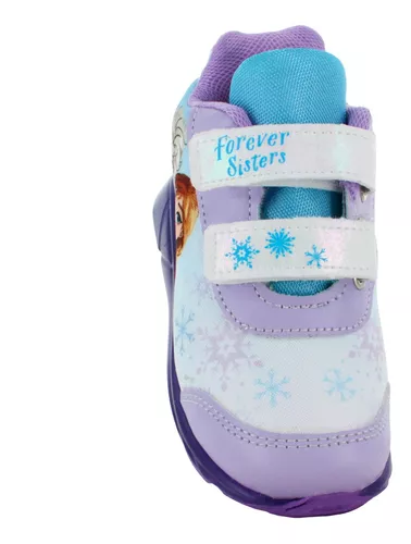 Frozen Tenis Luz Casual Confort Poliester Niña Bebe 83634