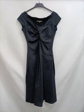 MAJE. Vestido midi negro T.s