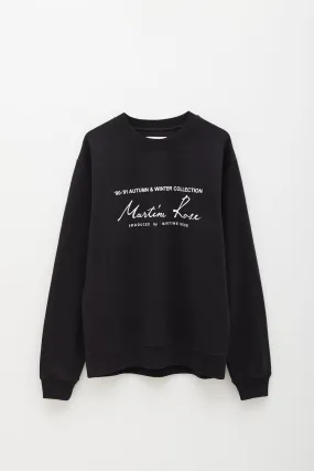 MARTINE ROSE BLACK CLASSIC LOGO SWEATSHIRT