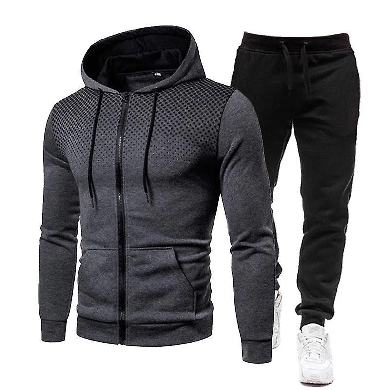 Men Tracksuit Casual 2 Piece Sets
