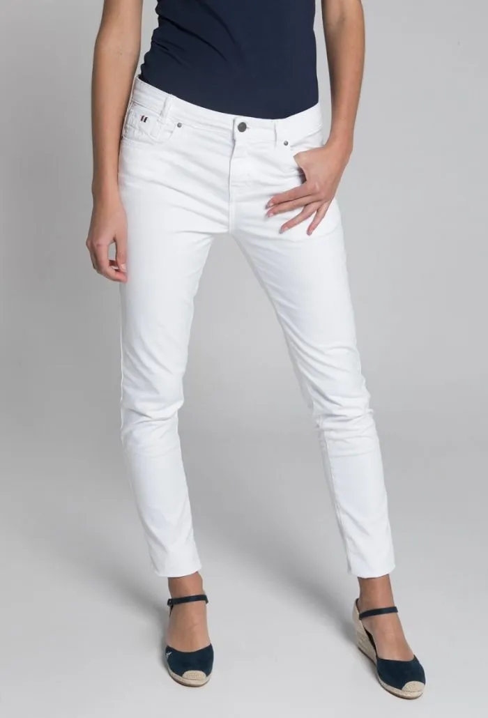 Pantalón cinco bolsillos blanco
