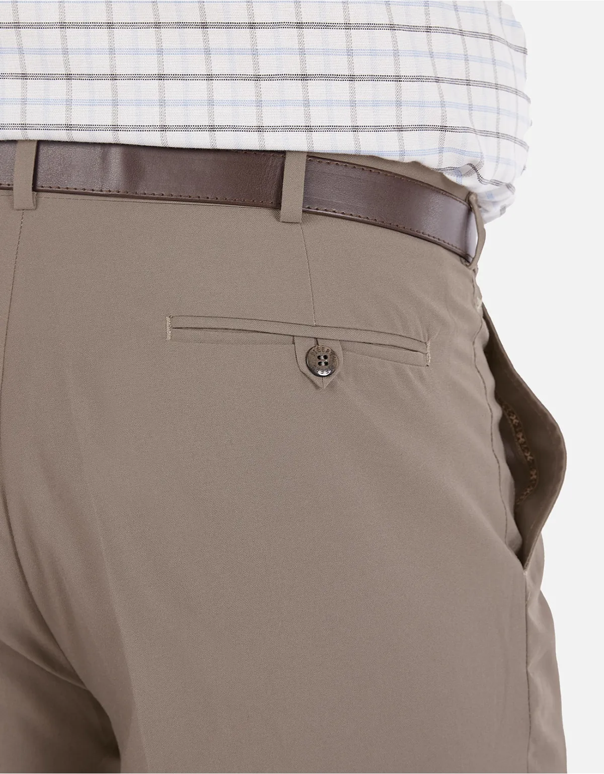 Pantalón regular fit beige