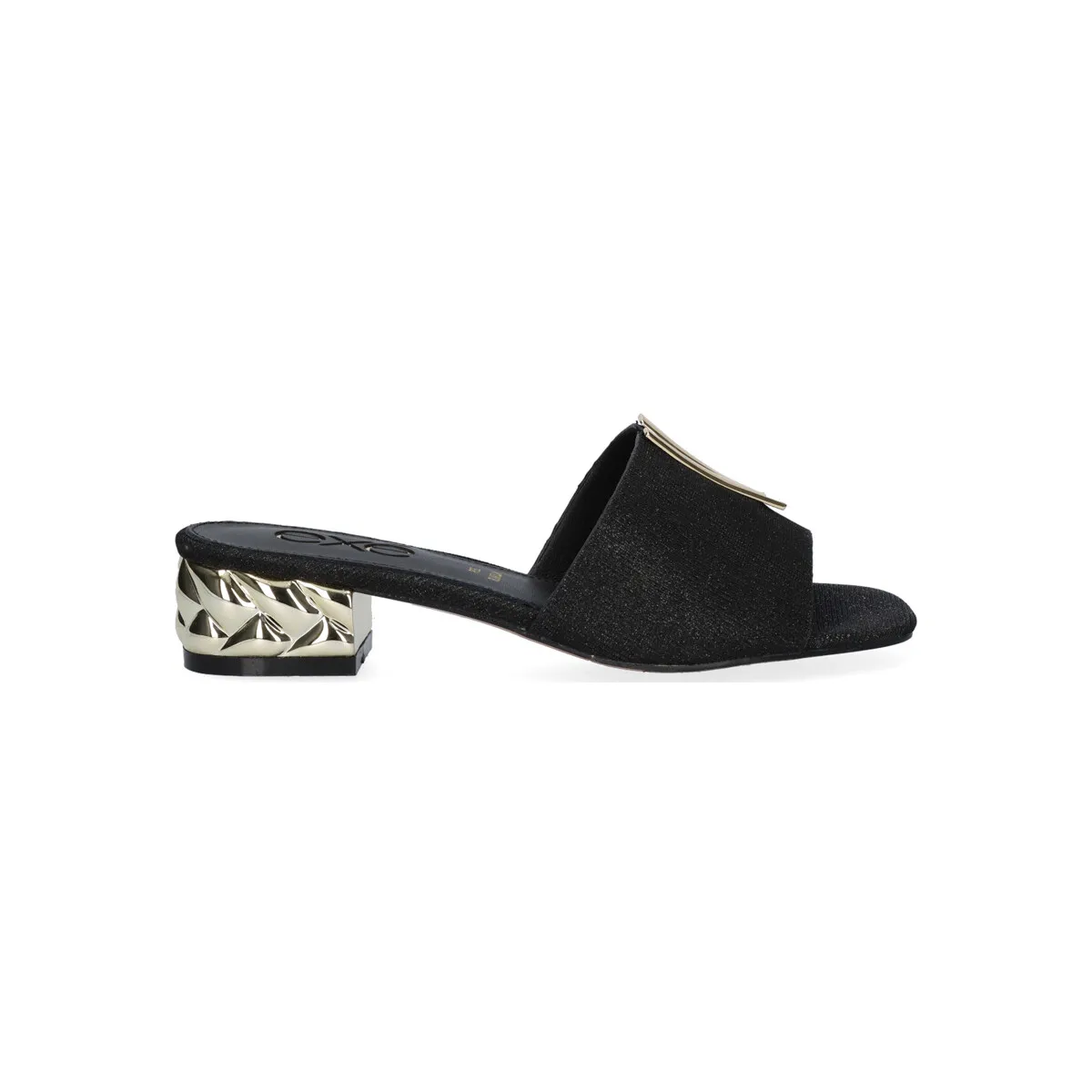 SANDALIA EXÉ KATY-811 GLITTER BLACK