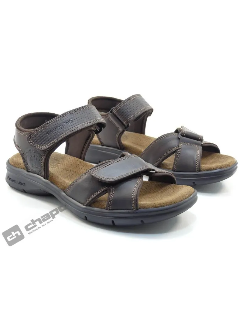 Sandalia Marron Panama Jack Sanders Basic C1
