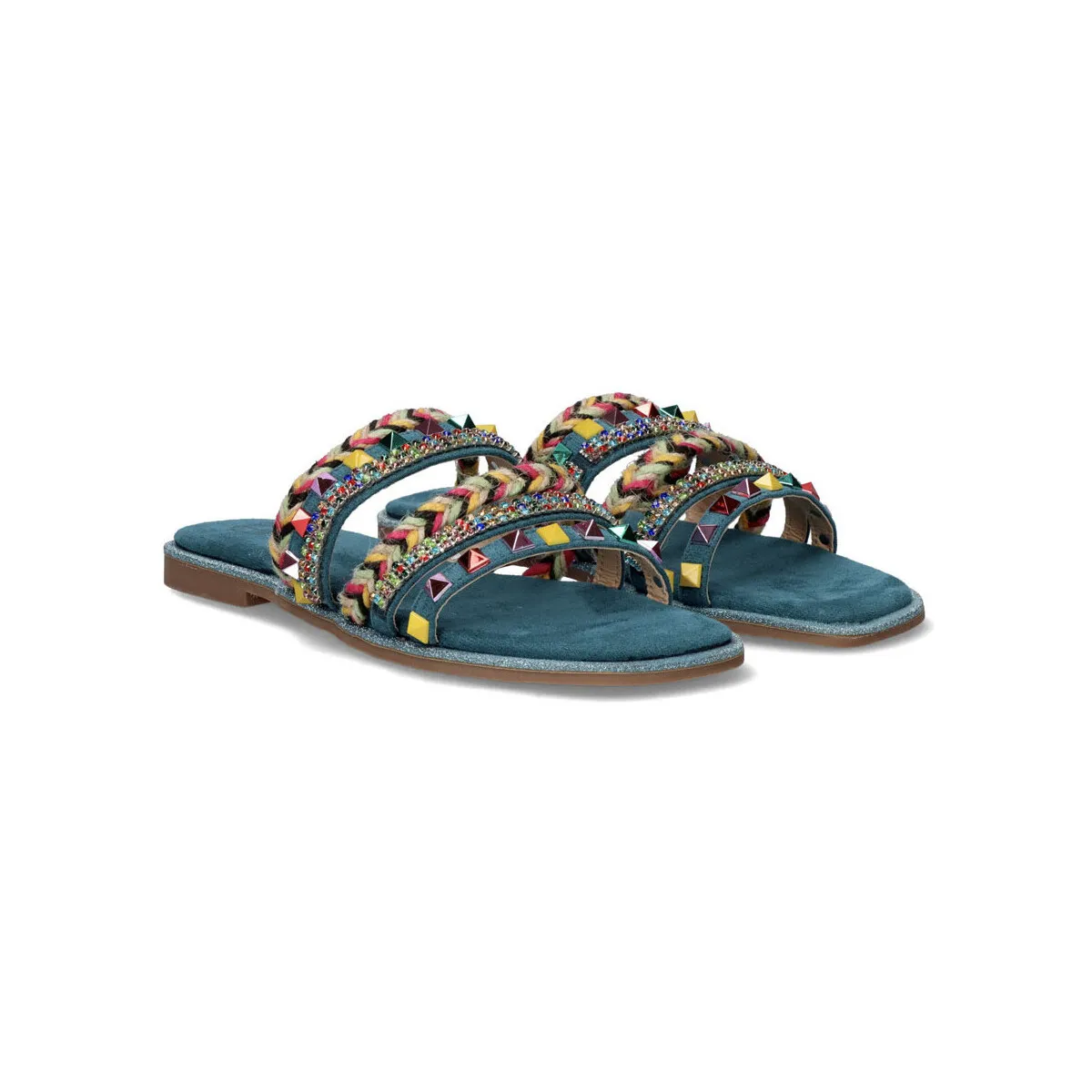 SANDALIA PLANA EXÉ L2050-1201 TURQUESA