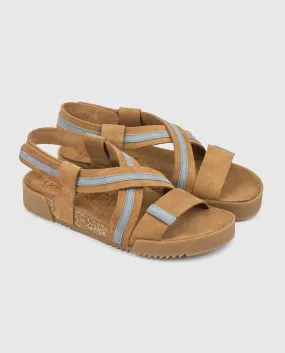 Sandalia plana Ross 005 azul