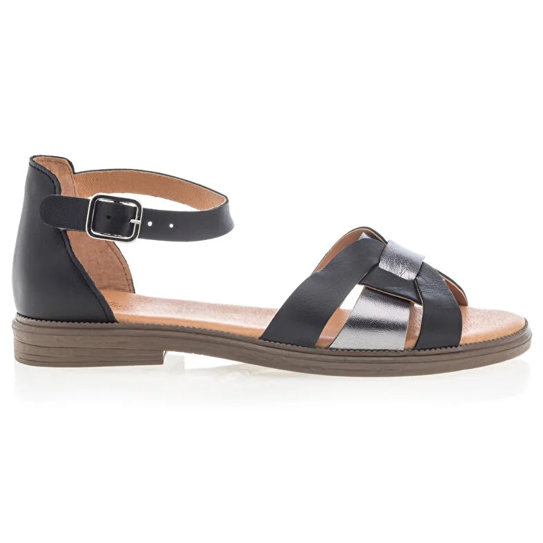 Sandalias/ descalzo mujer negro