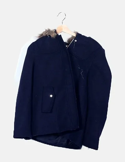 Stradivarius Trenca azul marina