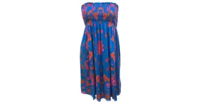 Versace Vestido de playa con monograma Azul 