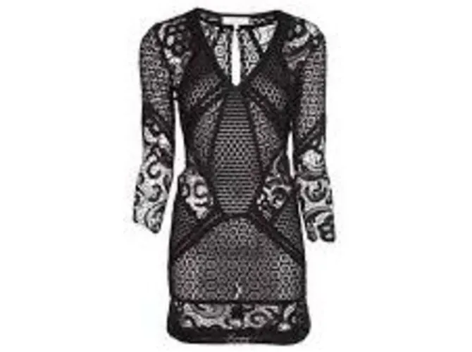 Vestido de crochet con abertura Rovea de IRO Negro 