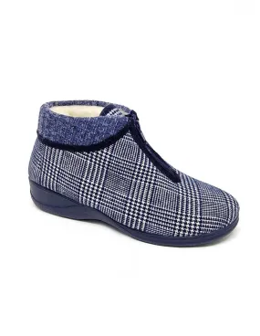 Zapatilla de mujer Doctor Cutillas en burdeos o azul marino 21667