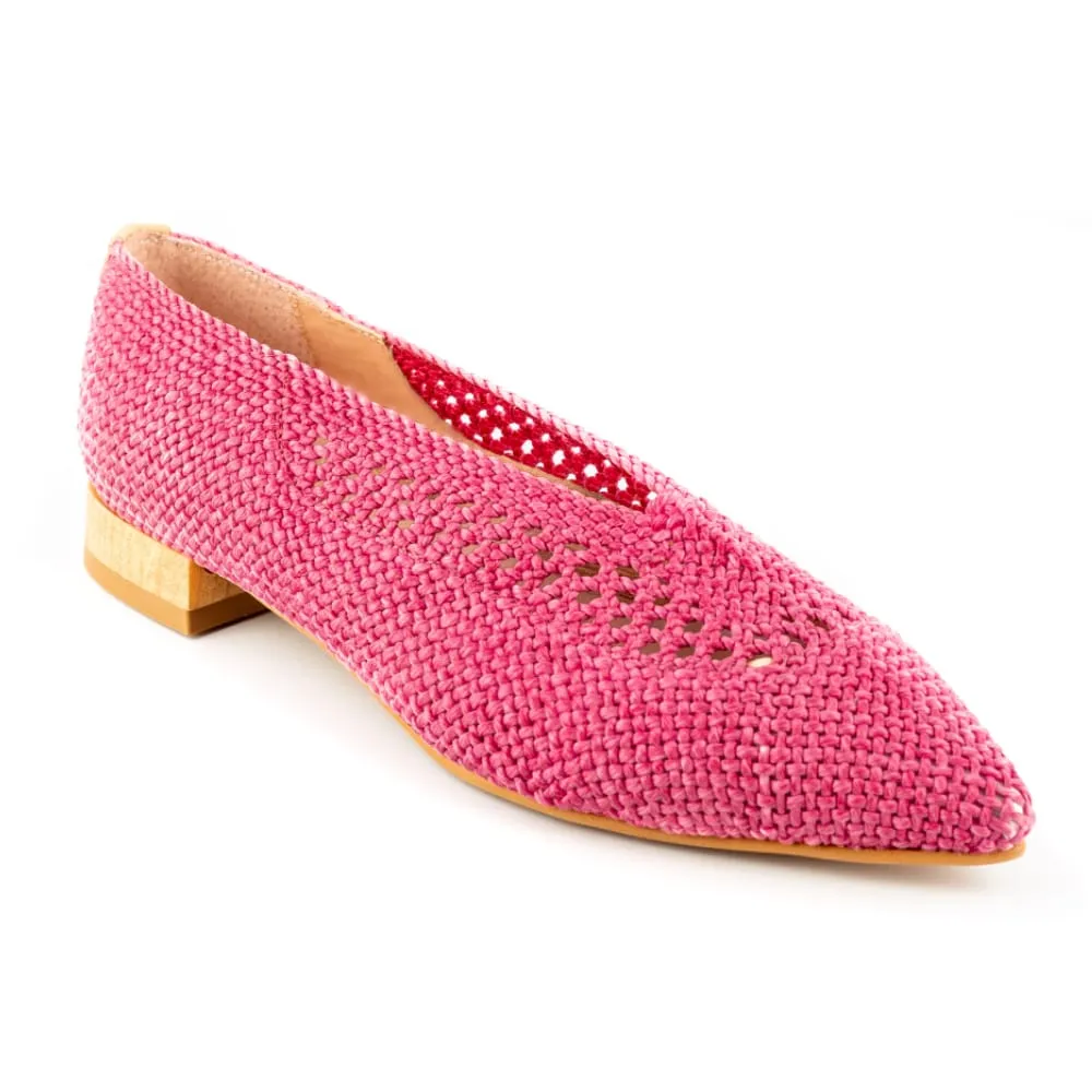 Zapato Rafia Haiti II Fucsia