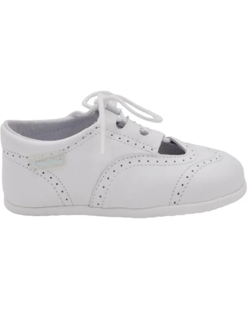 Zapatos ANGELITOS  de Niño PEPITO PIEL RESPETUOSO 543  BLANCO